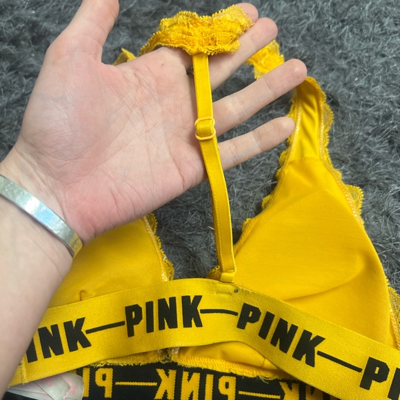 Victoria’s Secret PINK Yellow Lace Bralette! - Picture 3 of 12